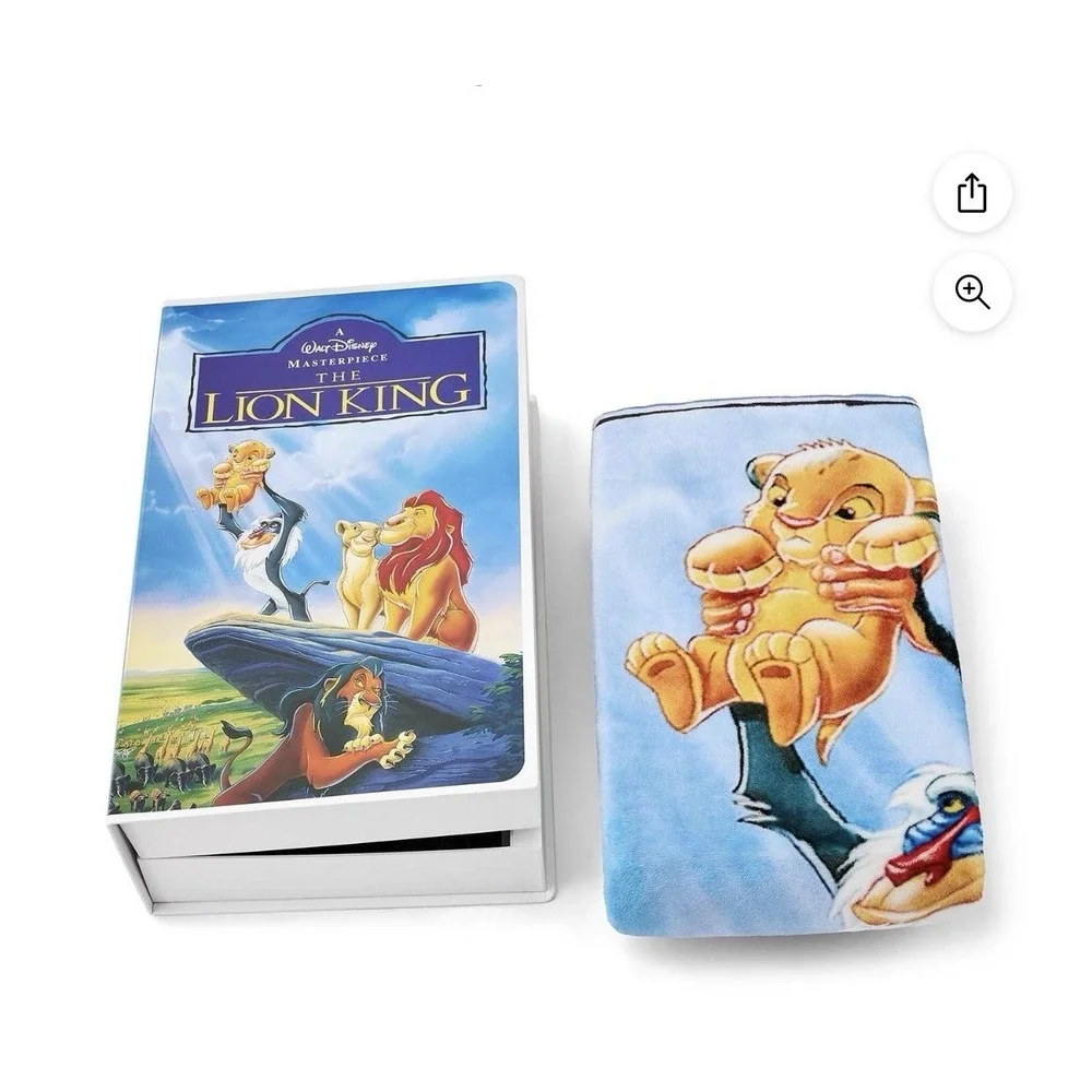 The Lion King Classic VHS Boxed Silk Touch Throw 50" x 70" SOLD OUT! - Picture 2 of 5